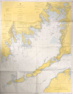 Land Ho! Antique Buzzards Bay, MA USCG: Description: Ahoy! Antique U.S. Coast Guard nautical chart of Buzzards Bay, MA. Numbered C. & G. S. 249; published 1968. Material: paper. Measurement: approximate 34" x 45" (INCHES). Shipping cost:
