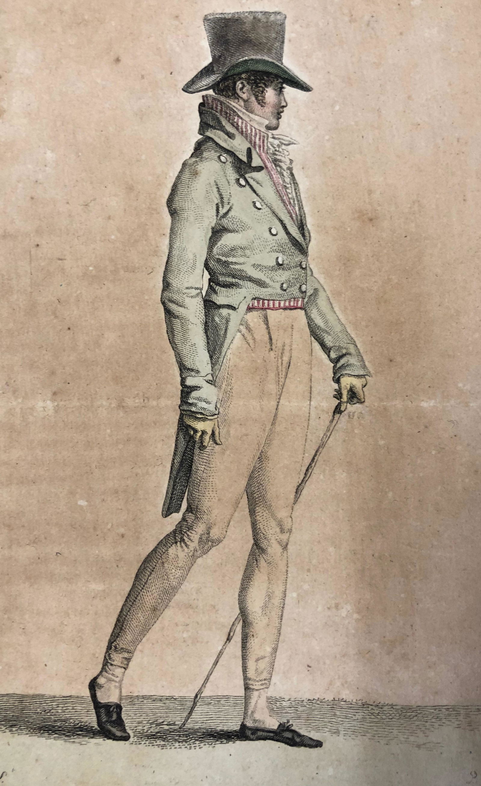 Regency Era French Fashion Print, Costume Parisien (1 of 6)