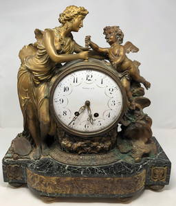 Antique Bronze Tiffany and Co. Clock