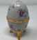 Vintage Limoges France Footed Egg Trinket Box - 2