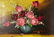 Robert Cox Floral Still Life Oil Painting