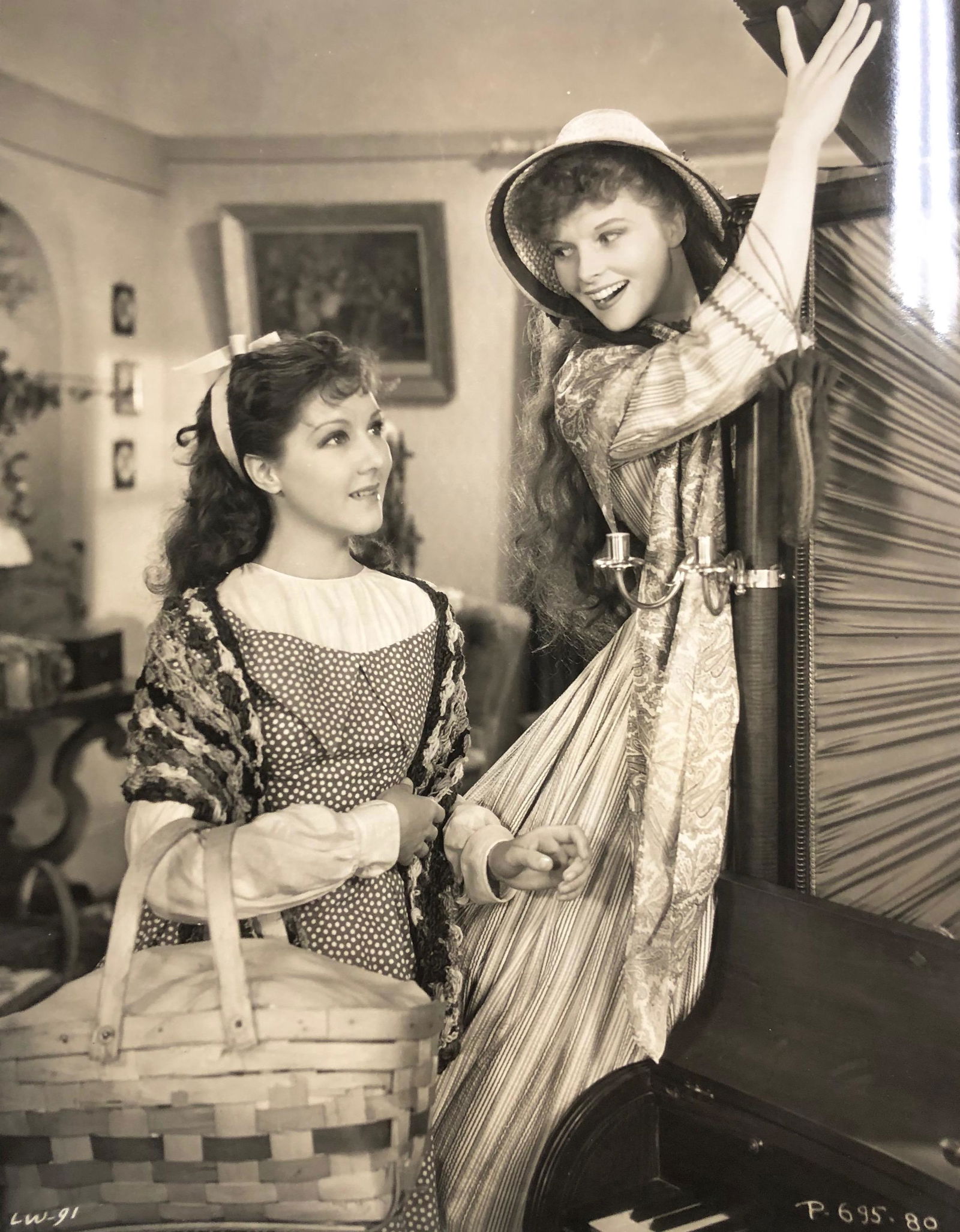 Vintage Little Women 8 X 10 film studio black and white (1 of 6)