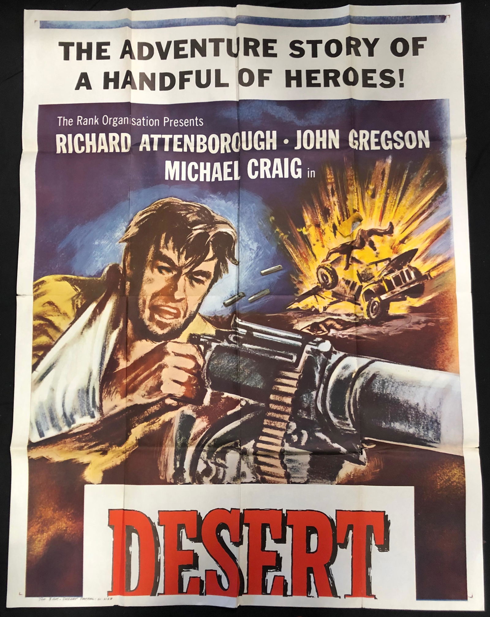 Desert Patrol, sections color 3 sheets  movie poster (1 of 9)