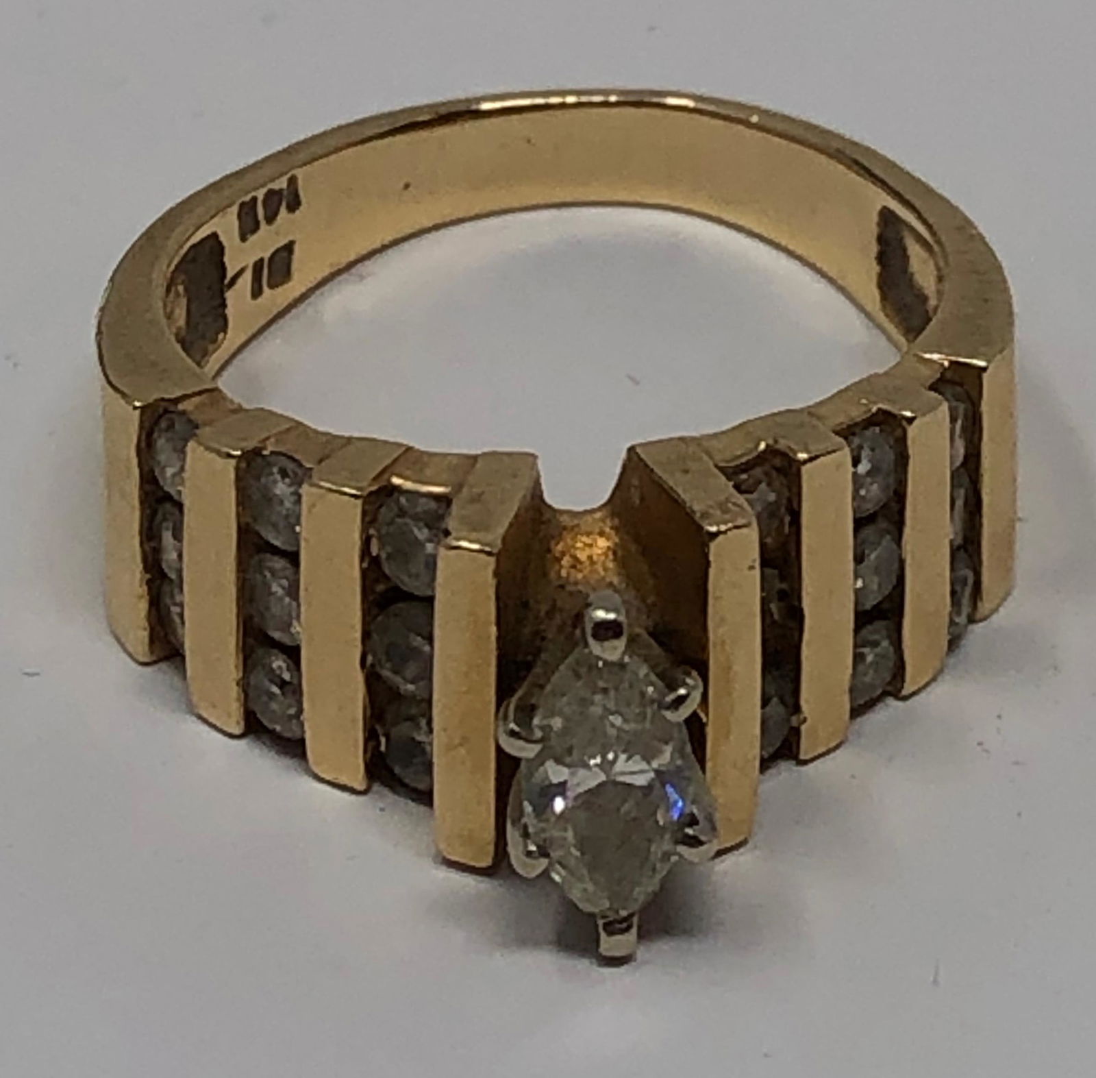 Estate 14 K Diamond Engagement Ring (1 of 3)