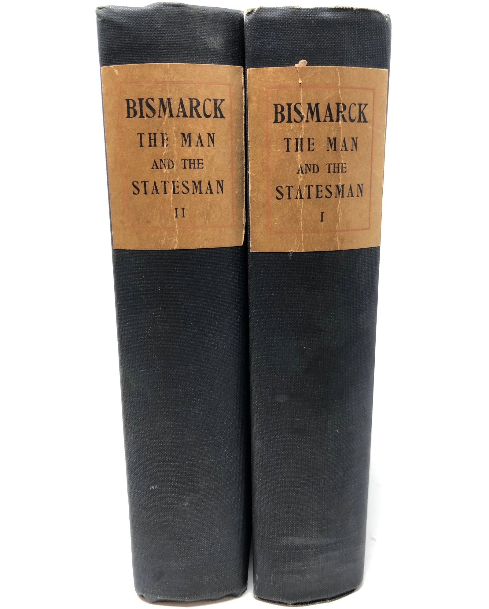 1st Edition, Bismarck the Man & the Statesman. 2 Vols.: Description: First edition, Bismarck the Man & the Statesman. 2 Vols. Antique editions, Published by Harper & Brothers, New York, 1898. Autobiography of Germany's first Chancellor who oversaw the coun