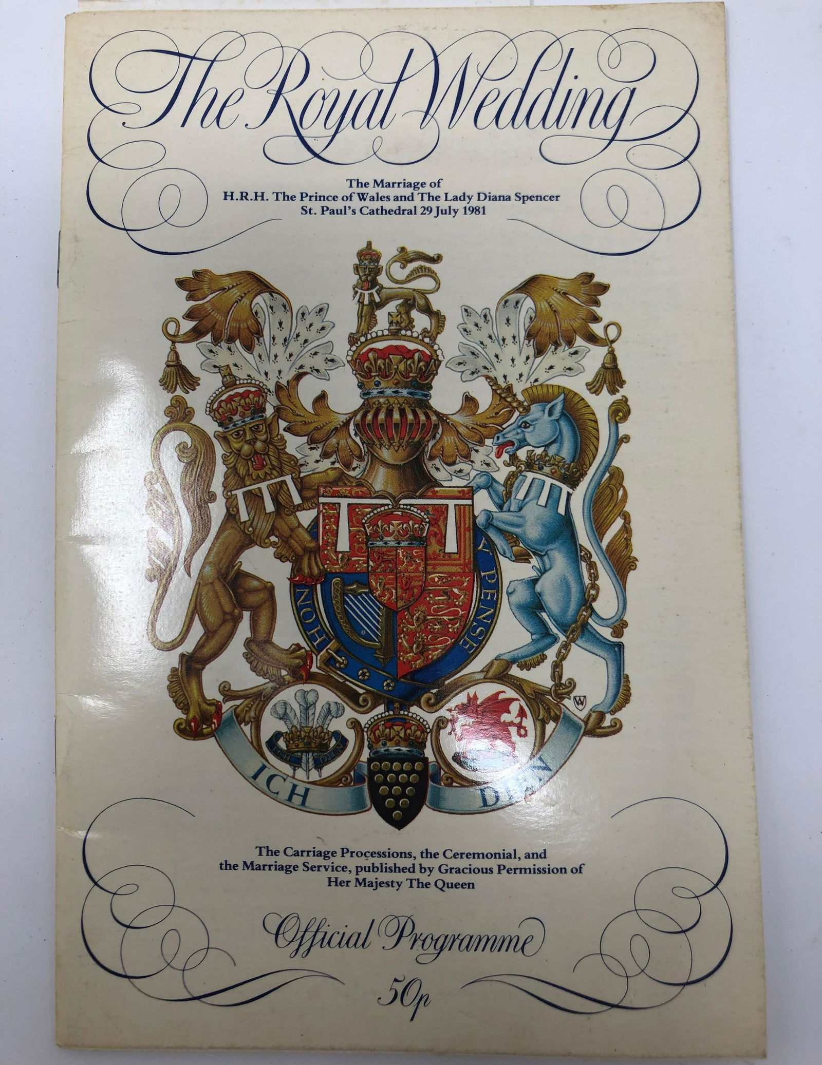 The Royal Wedding, Offical Programme, 29 July 1981 (1 of 4)