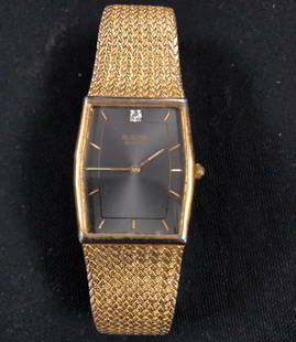 Attractive Bulova Gold Tone Men: Description: Attractive Bulova Gold Tone Mens Wrist Watch. Needs battery; very stylish and handsome watch. Material: Gold tone metallic. Shipping: $12.00 within the United States only.