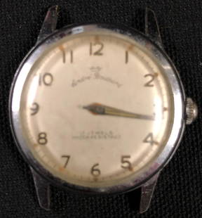 Vintage Andre Bouchard 17 Jewel Mens Watch: Description: Vintage Andre Bouchard Men's Watch Movement 17 Swiss 1802/ Waterproof.No band; watch only. Material: metallic. Shipping: $12.00 within the United States only.