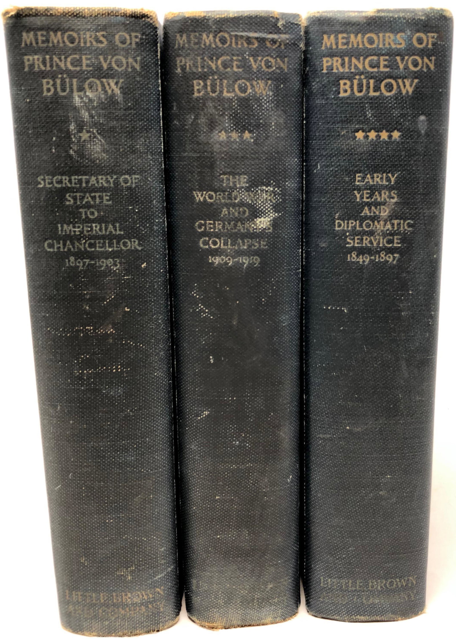 Memoirs of Prince von Bulow Vols. 1, 3, 4 (1 of 9)