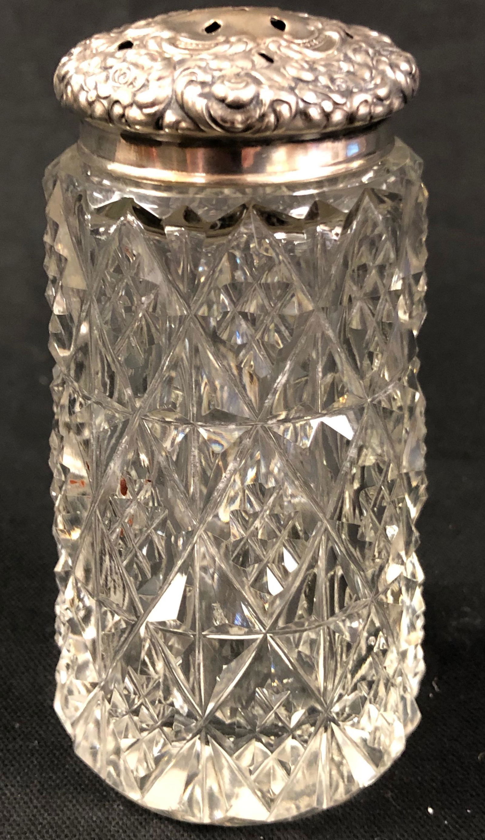 Antique Cut Crystal Talc Dispenser (1 of 6)