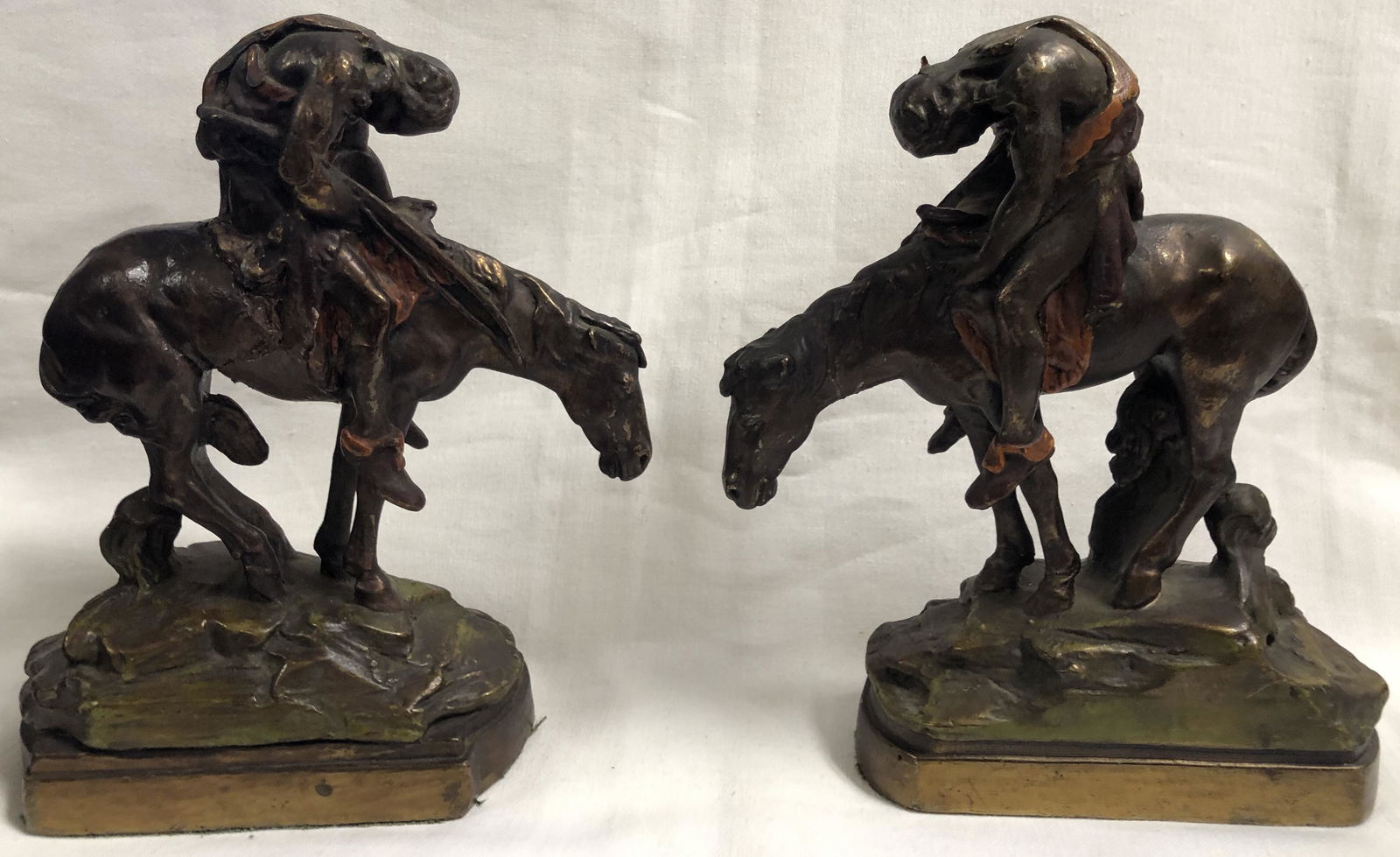 Vintage "Indian on Horse" Bookends (1 of 3)