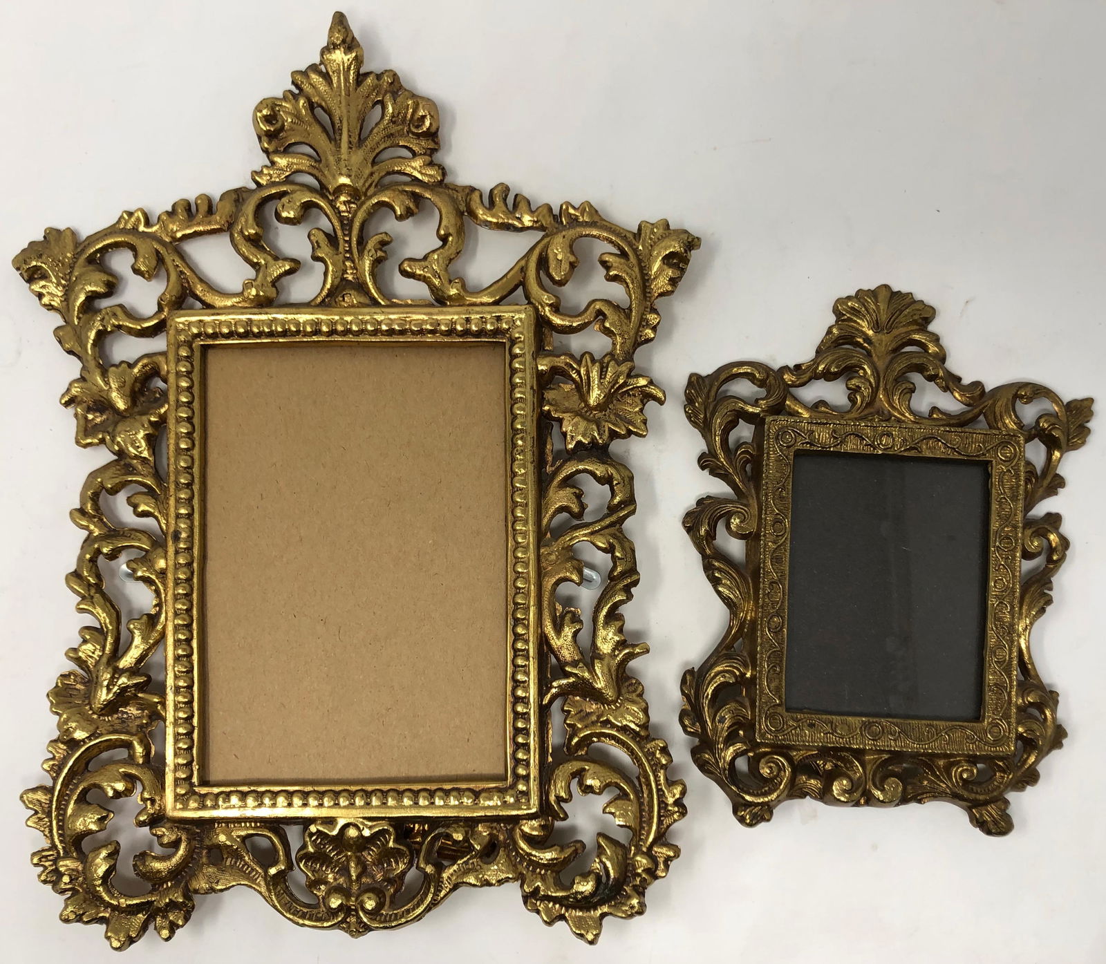 Gilded Metal Picture Frame Pair (1 of 5)