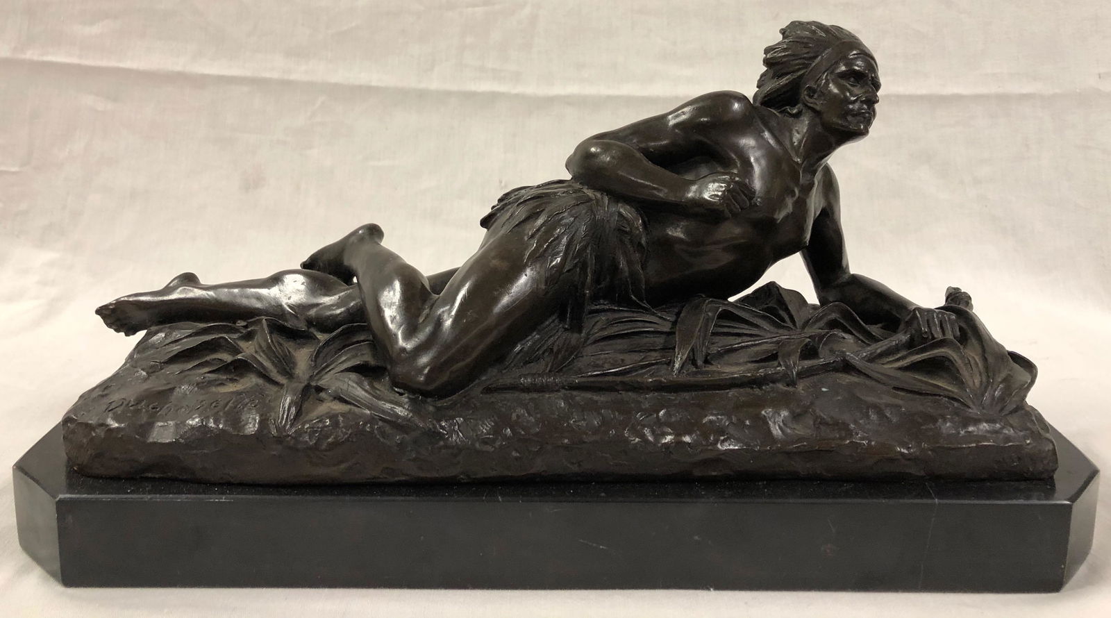 Duchoiselle Native American Warrior Bronze (1 of 5)