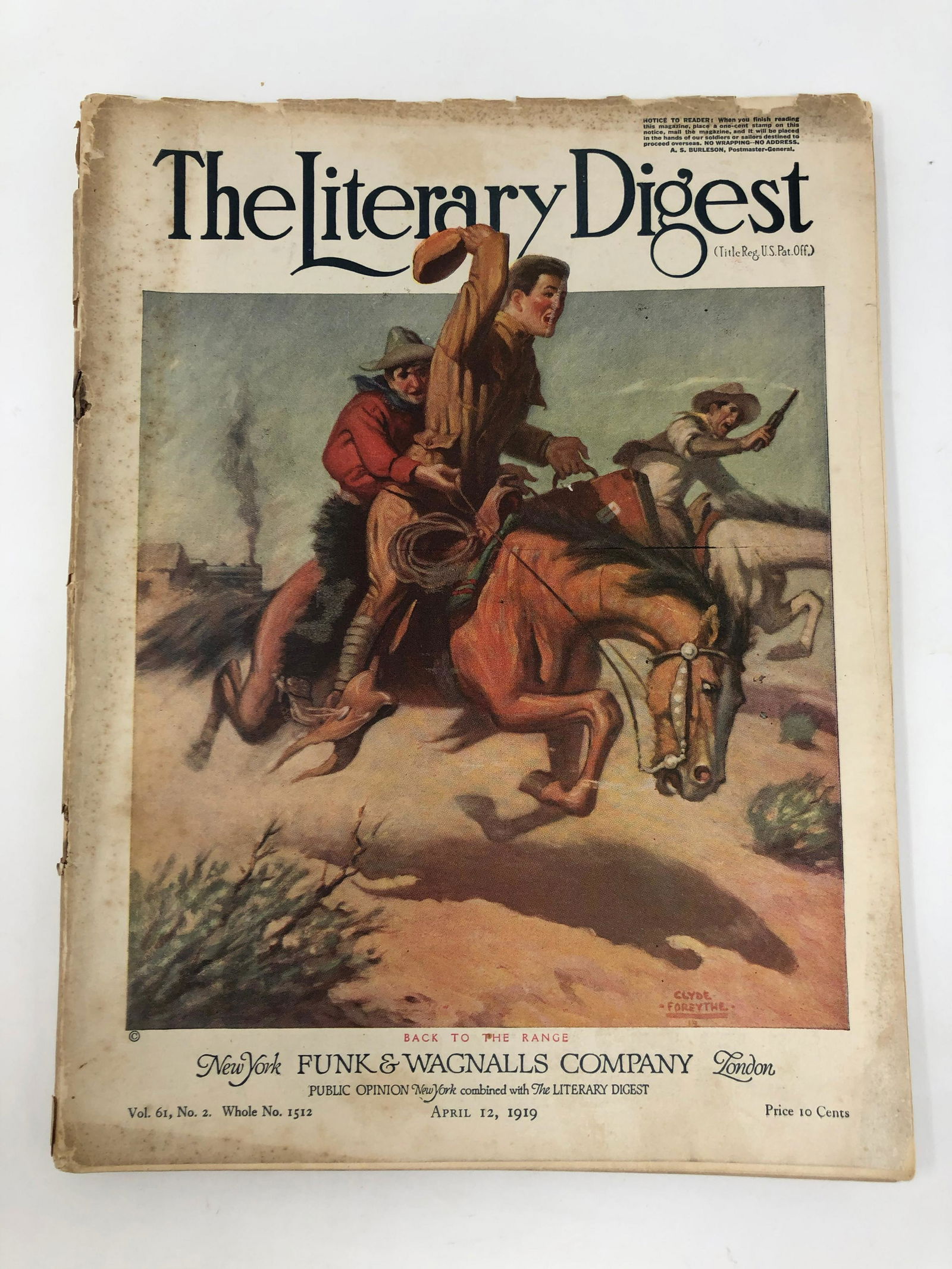 The Literary Digest 1512, April 12, 1919 (1 of 3)
