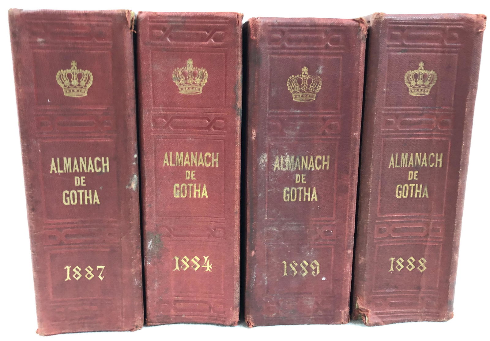 Antique French Editions, Almanach de Gotha, 1884, 1887, (1 of 4)