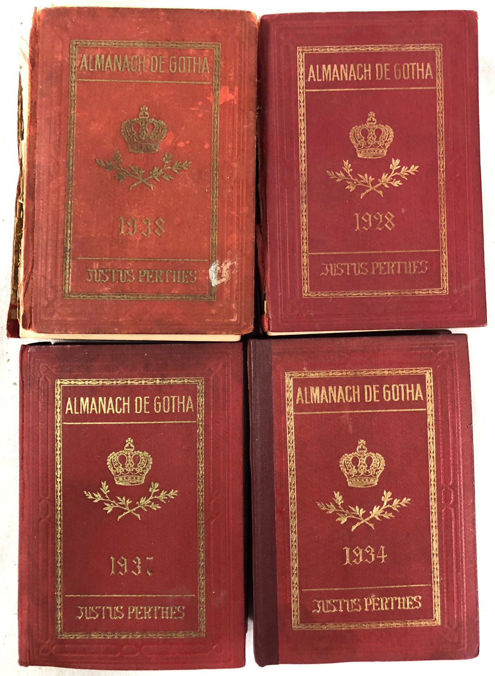 Antique French Editions, Almanach de Gotha, 1928, 1934, (1 of 3)