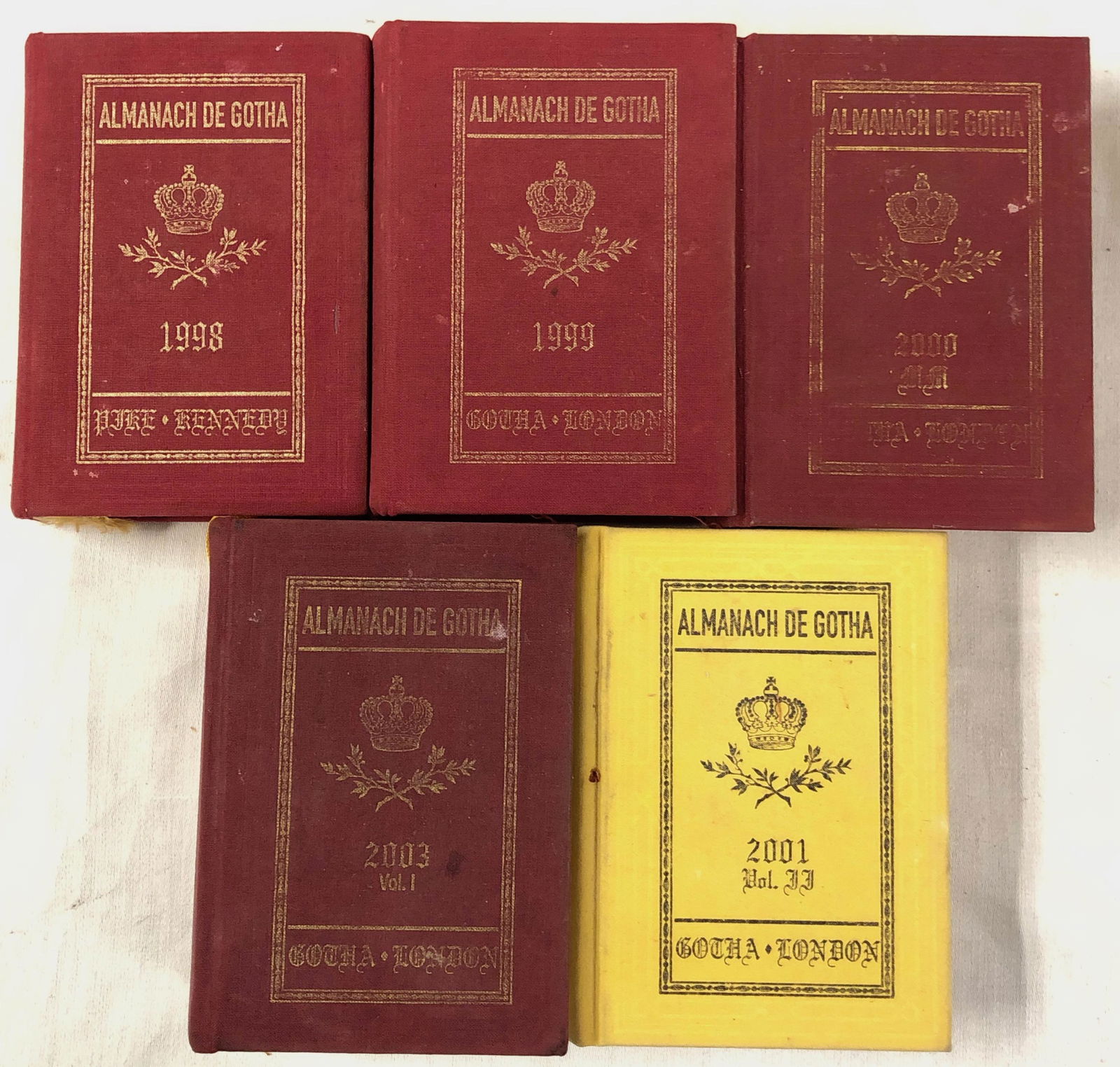Modern Editions of Almanach de Gotha, 1998, 1999, 2000, (1 of 3)
