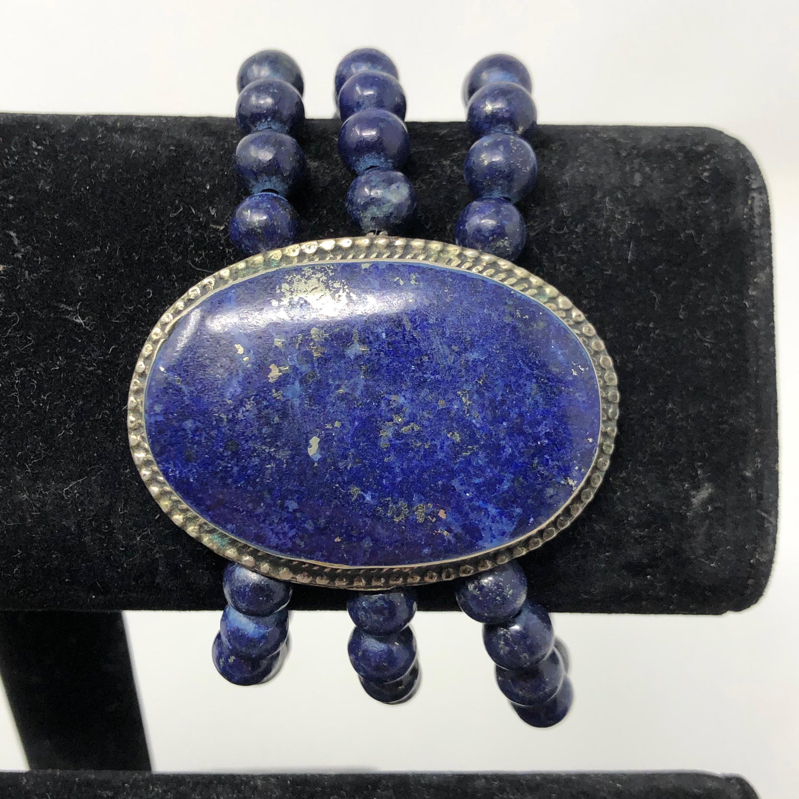 Bold Lapis Lazuli Bracelet (1 of 2)