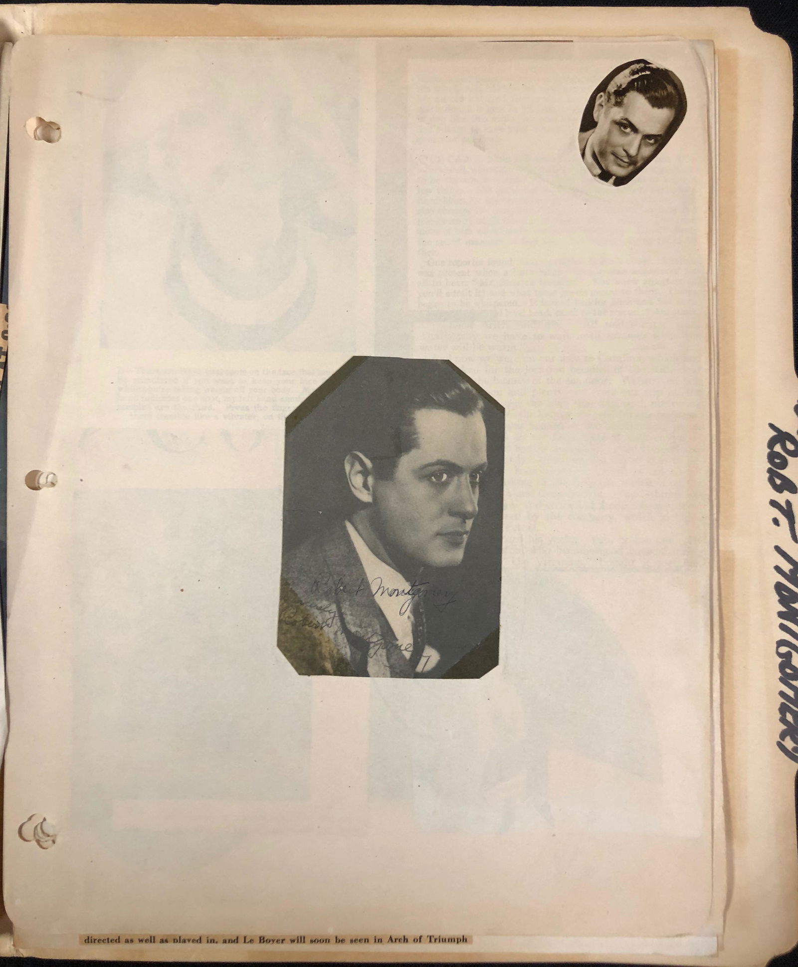 Elizabeth Robert Montgomery scrapbook (1 of 6)