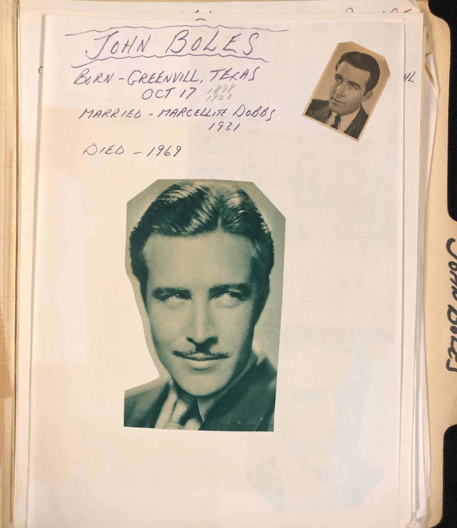 John Boles scrapbook (1 of 5)