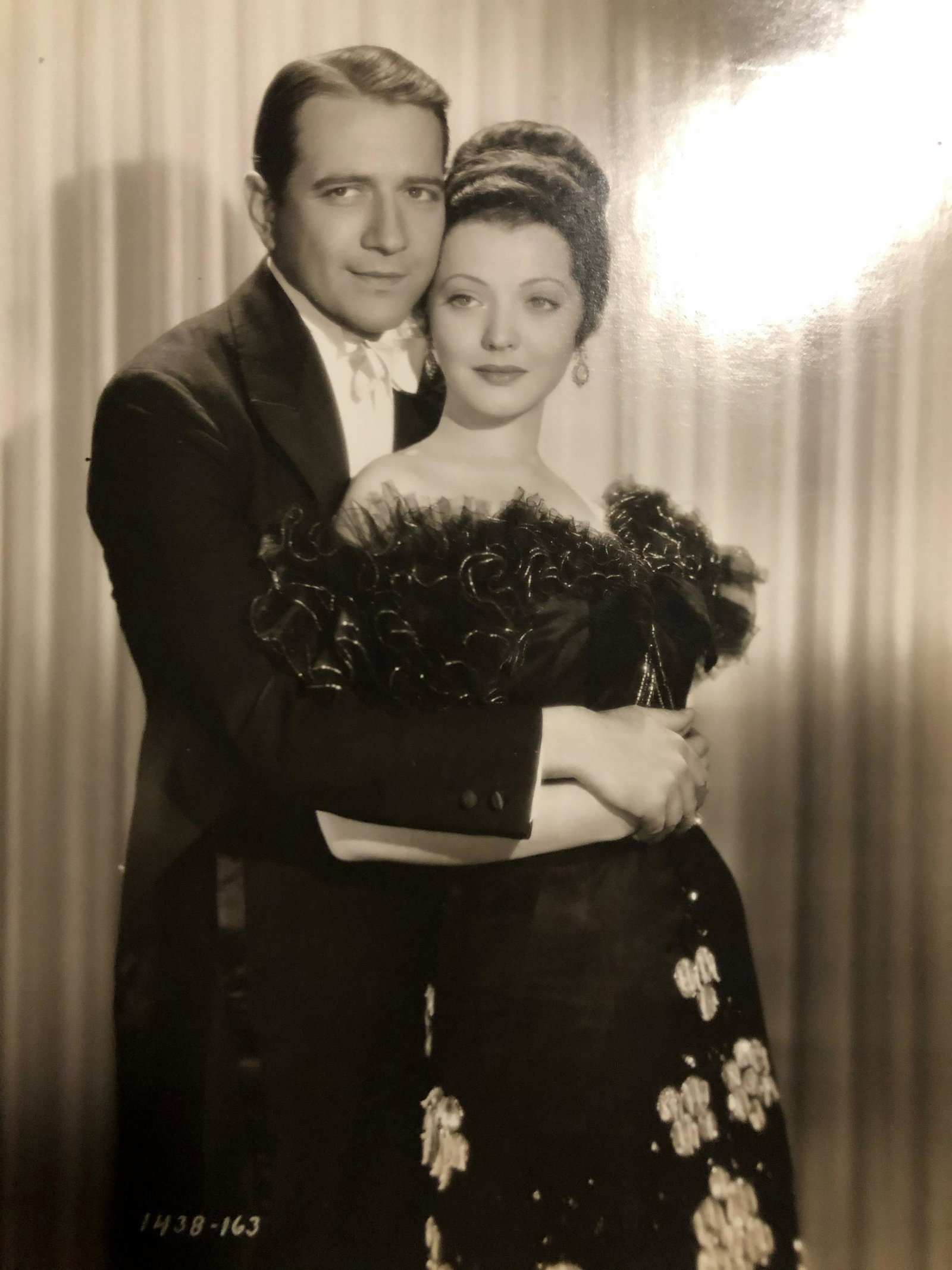 Jennie Gerhardt, Sylvia Sydney 8 x 10 movie still: Description: 8 x 10 movie still, studio code appears to be: 1438-163 penciled on back appears to be Jennie Gerhardt and Sylvia Sidney, on heavy bond four hole punch stock - Shipping $12, different rat