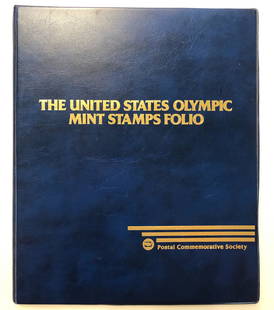 United States Olympic Mint Stamps Folio: Description: The United States Olympic Mint Stamps Folio Album, Postal Commemorative Society, 88 years of Olympic HistoryShipping cost: $19. Different rate to California, Alaska, Hawaii and all