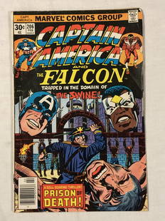 Marvel Captain America And The Falcon #206: Description: Vintage collectible comic book, Publisher: marvel, Captain America and the Falcon, Issue #206