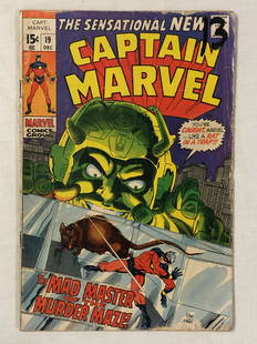 Marvel Captain Marvel #19: Description: Vintage collectible comic book, Publisher: marvel, Captain Marvel, Issue #19