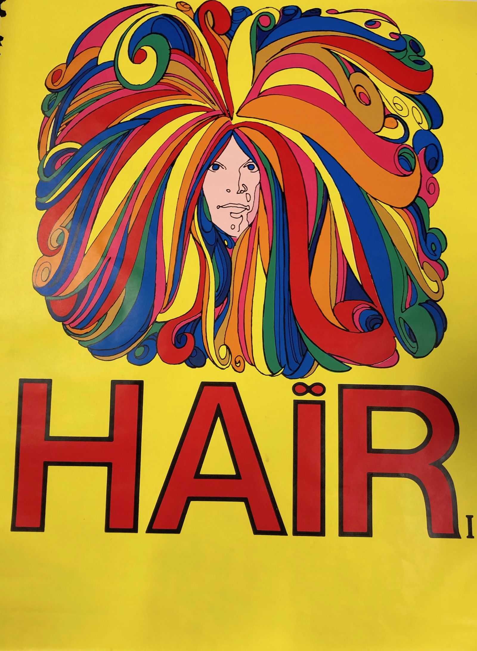 HAIR original theater poster #2 (1 of 4)