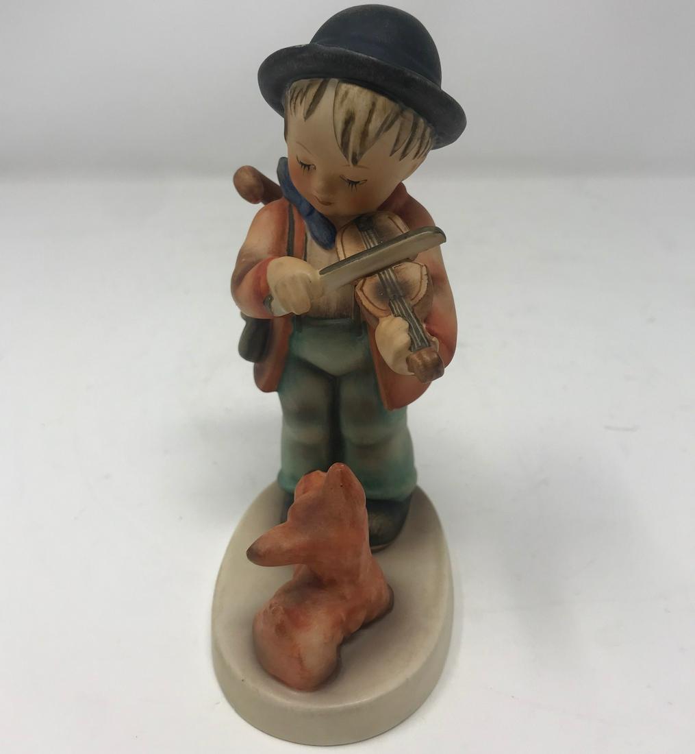 Vintage Goebel Hummel Puppy Love: Description: Elusive vintage Goebel Hummel, "Puppy Love," with TMK 3, known as the Stylized Bee, circa 1960-1972. Most Puppy Love figurines currently on market are stamped with TMK 5, indicating later