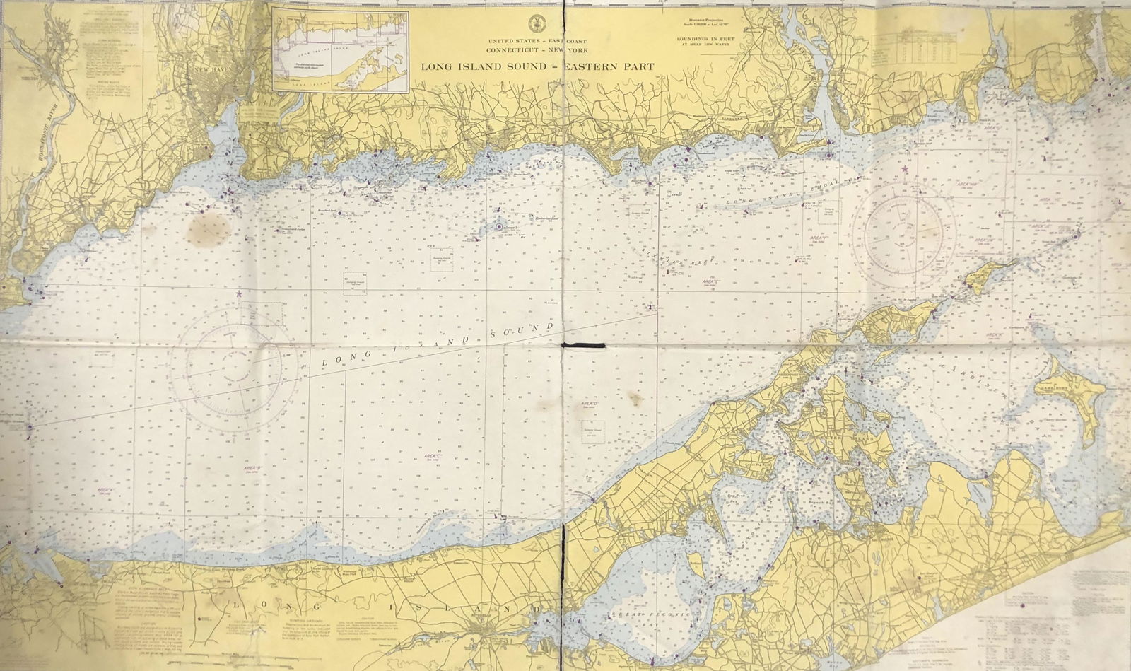 Nautical Map / Sea Chart, #1212 Eastern Long Island (1 of 13)