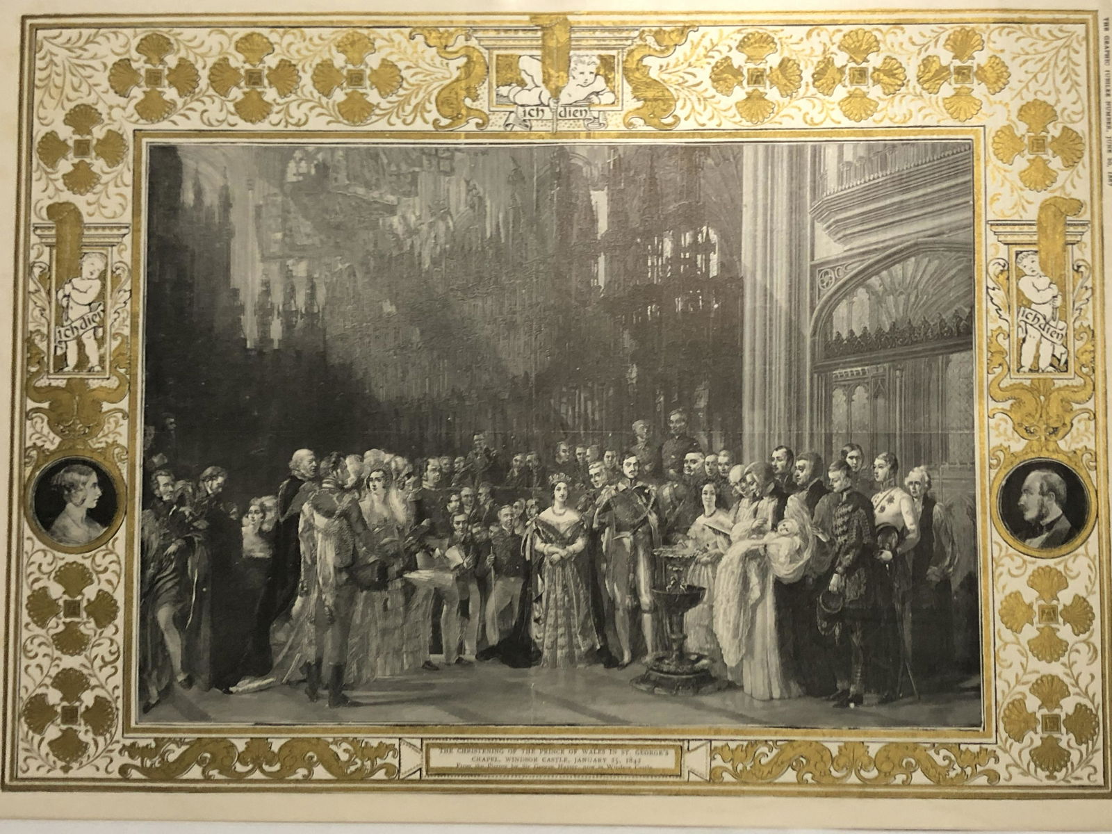 1841 Giclee /The Graphic/Christening of Princess Royal (1 of 4)