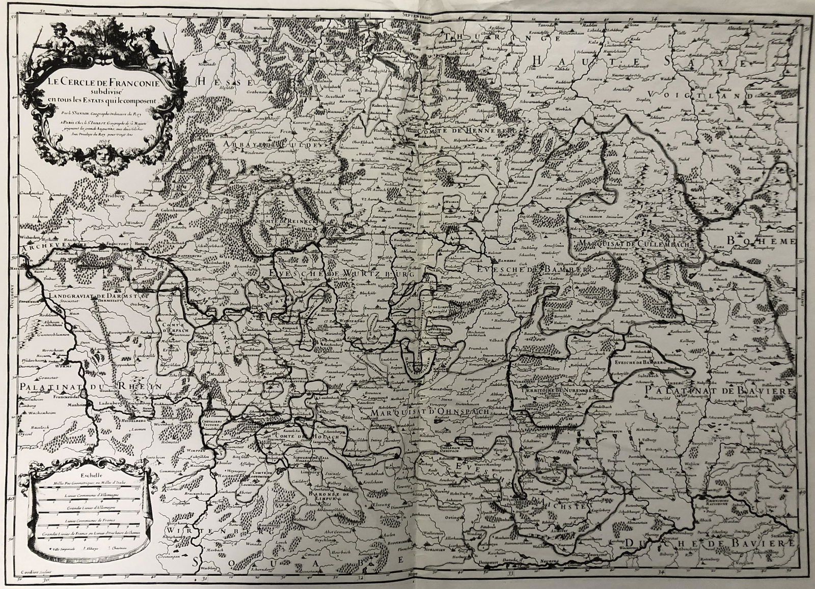 MAP, LE CERCLE DE FRANCONIE , 1695? (1 of 5)