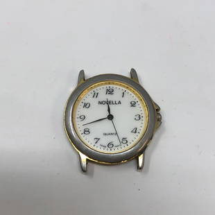 Vintage NOVELLA Women's watch SWISS MADE, no band: Vintage NOVELLA Women's watch SWISS MADE, no bandApproximate measurements: 1.33 x 1.33 inches;;Materials: glass, metal;Condition: used, good;Shipping cost: $12. Different rate to California, Alaska,