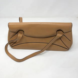 GENUINE LEATHER SABINA NEW YORK: GENUINE LEATHER SABINA NEW YORK Approximate measurements: 14 x 7 x 3 INCHES;Materials: leather, metal, fabric, ;Condition: used, good;Shipping cost: $19. Different rate to California, Alaska, Hawaii