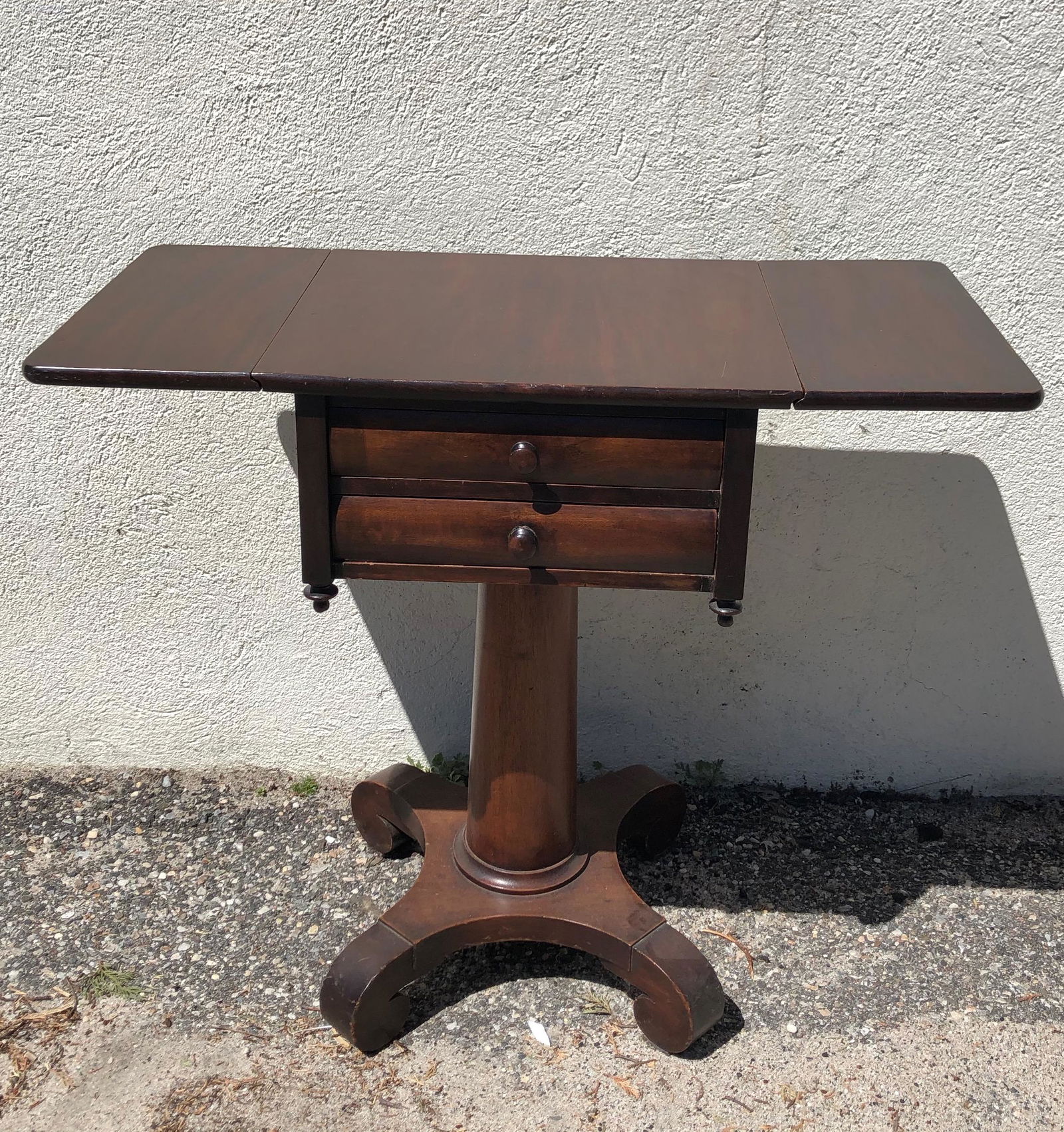 Late 19 th  century French side table/ twin leaves (1 of 6)