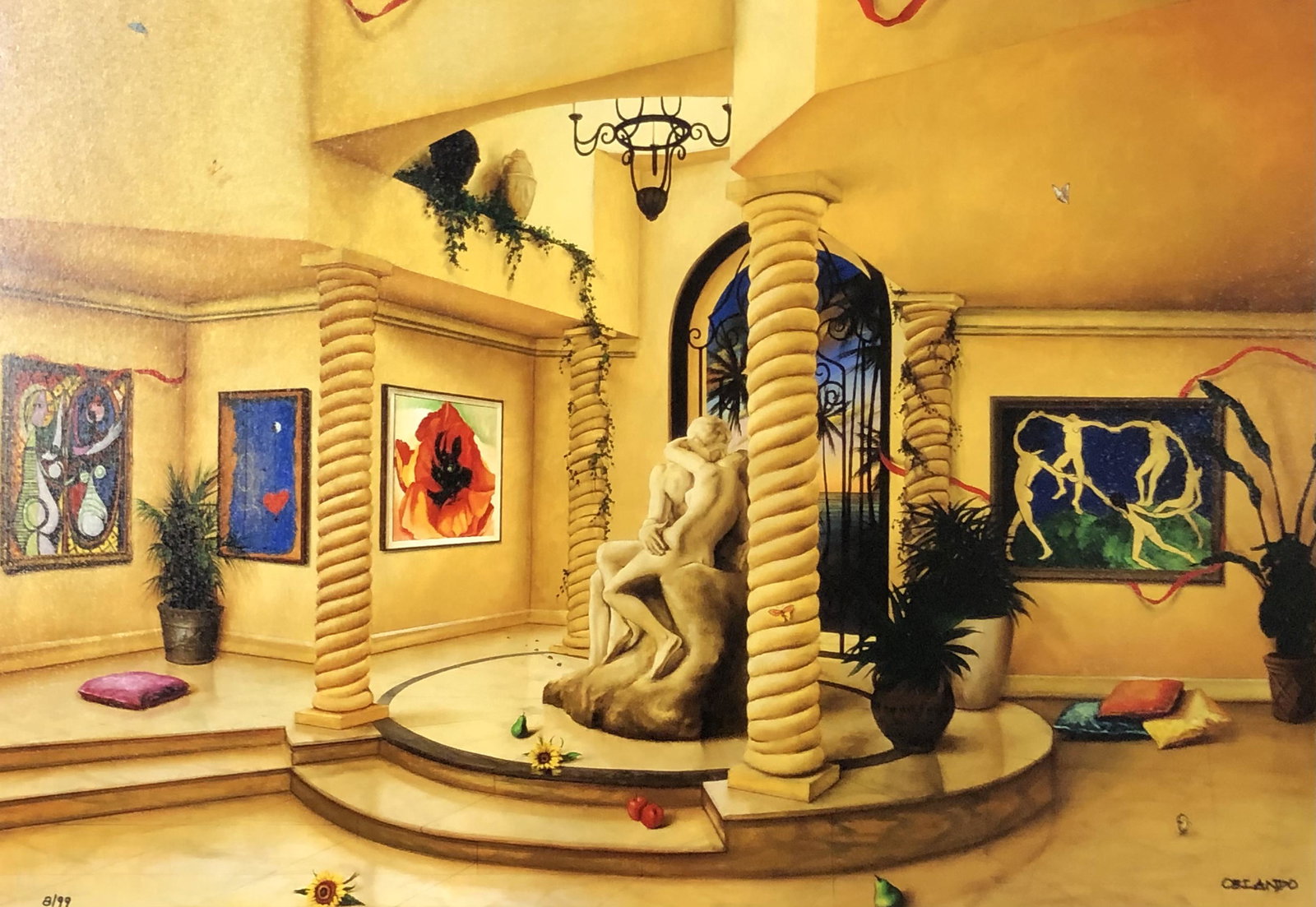 Orlando Raphael EMBRACE Giclee on Canvas 8/99 (1 of 6)