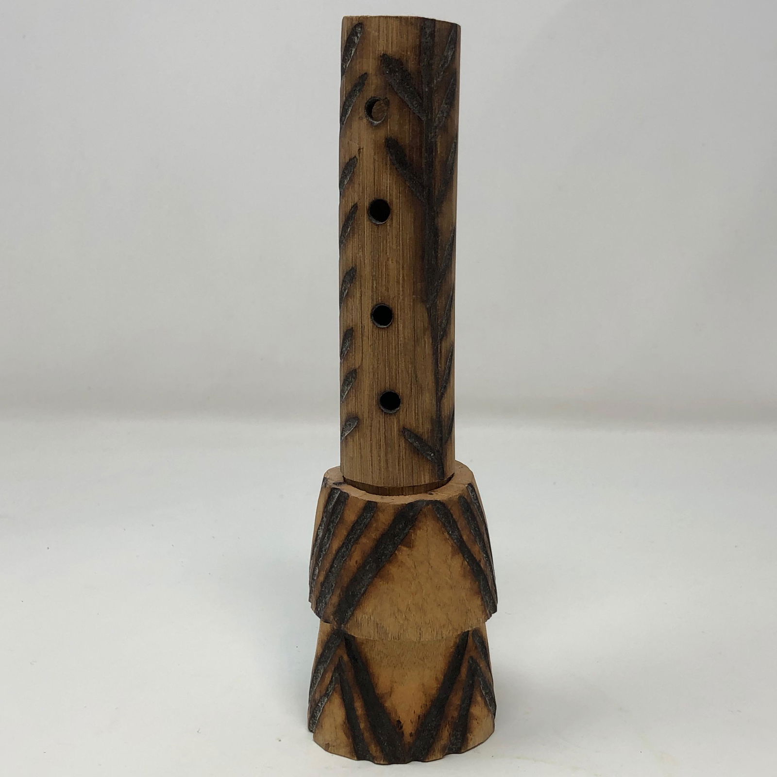 INCA, AZTEC, MAYA 4 note hand carved wooden flute (1 of 2)