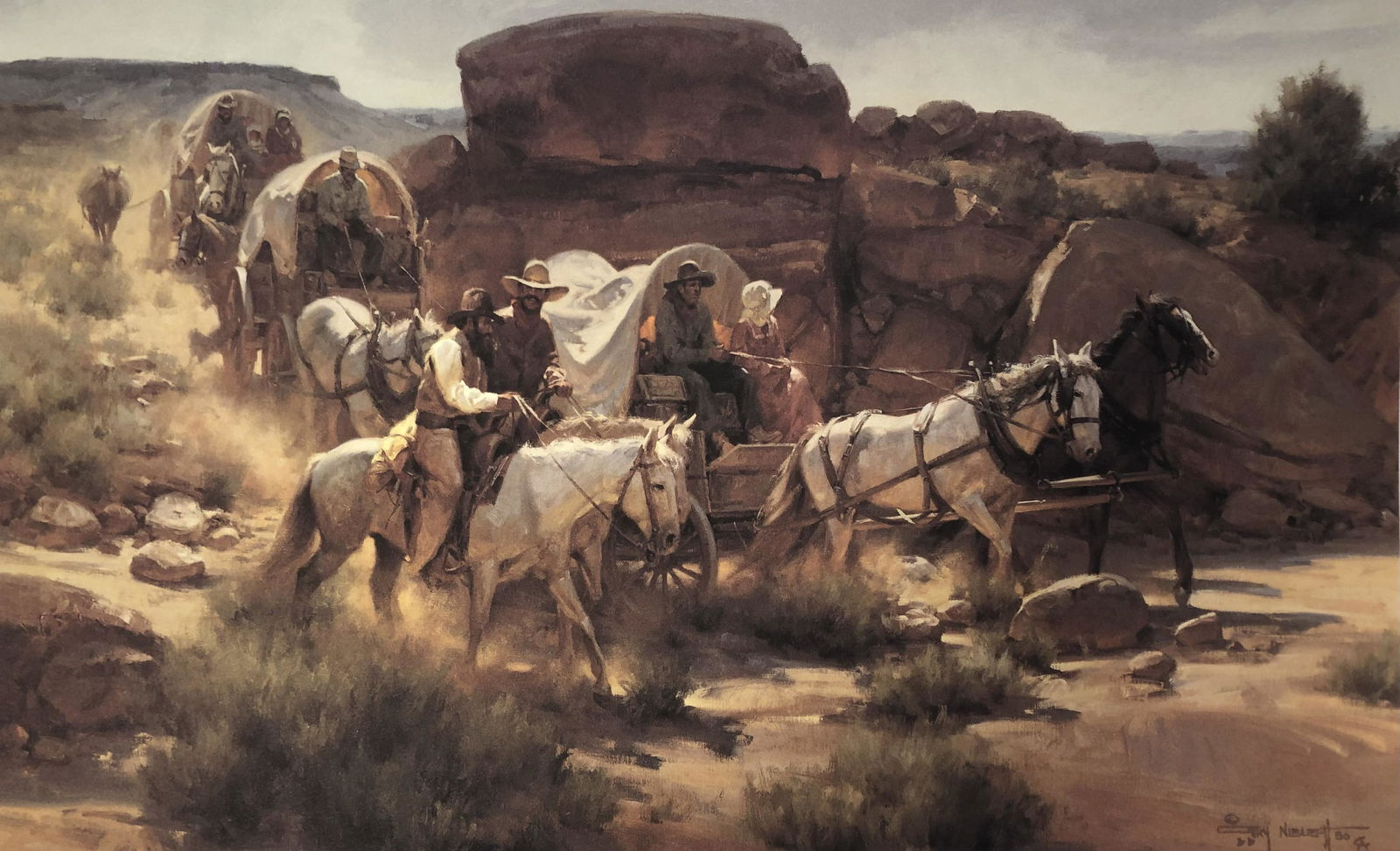 GARY NIBLETT signed no 34/50 pencil numbered and signed: GARY NIBLETT signed no 34/50 pencil numbered and signed and inscribed below art area to LISA WALLACE WITH BEST WISHES also with personal signed handwritten note thanking former owner on personal stati