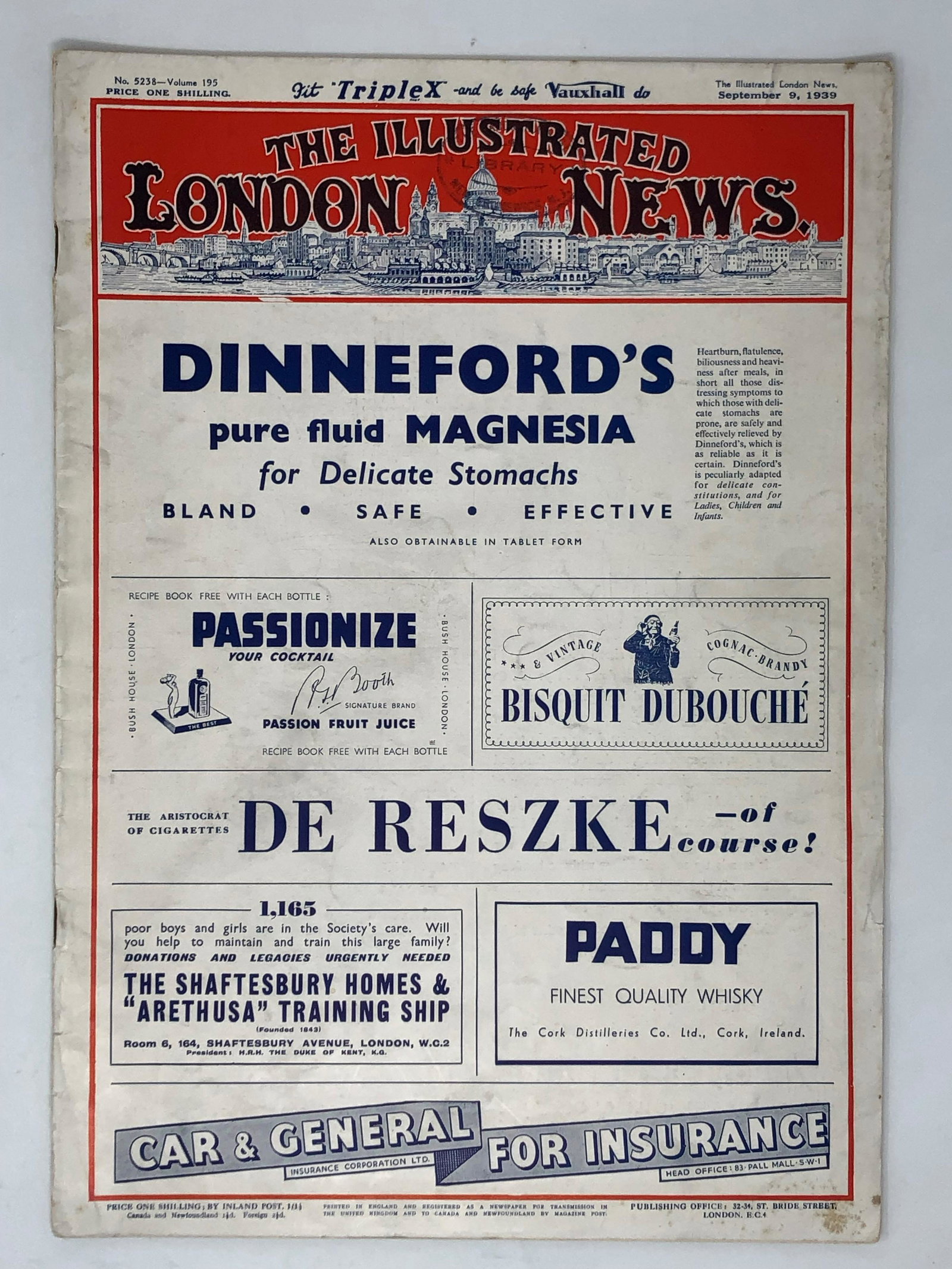 WWII Sep 9 1939 The ILLUSTRATED LONDON NEWS complete: WWII Sep 9 1939 The ILLUSTRATED LONDON NEWS completeFULL BACK COVER COLOR CRAVEN A CIGARETTES CARRERAS for your throats sake smoke LADY IN TENNIS WHITES SKIRT vintage vintage original issue of pre WWI