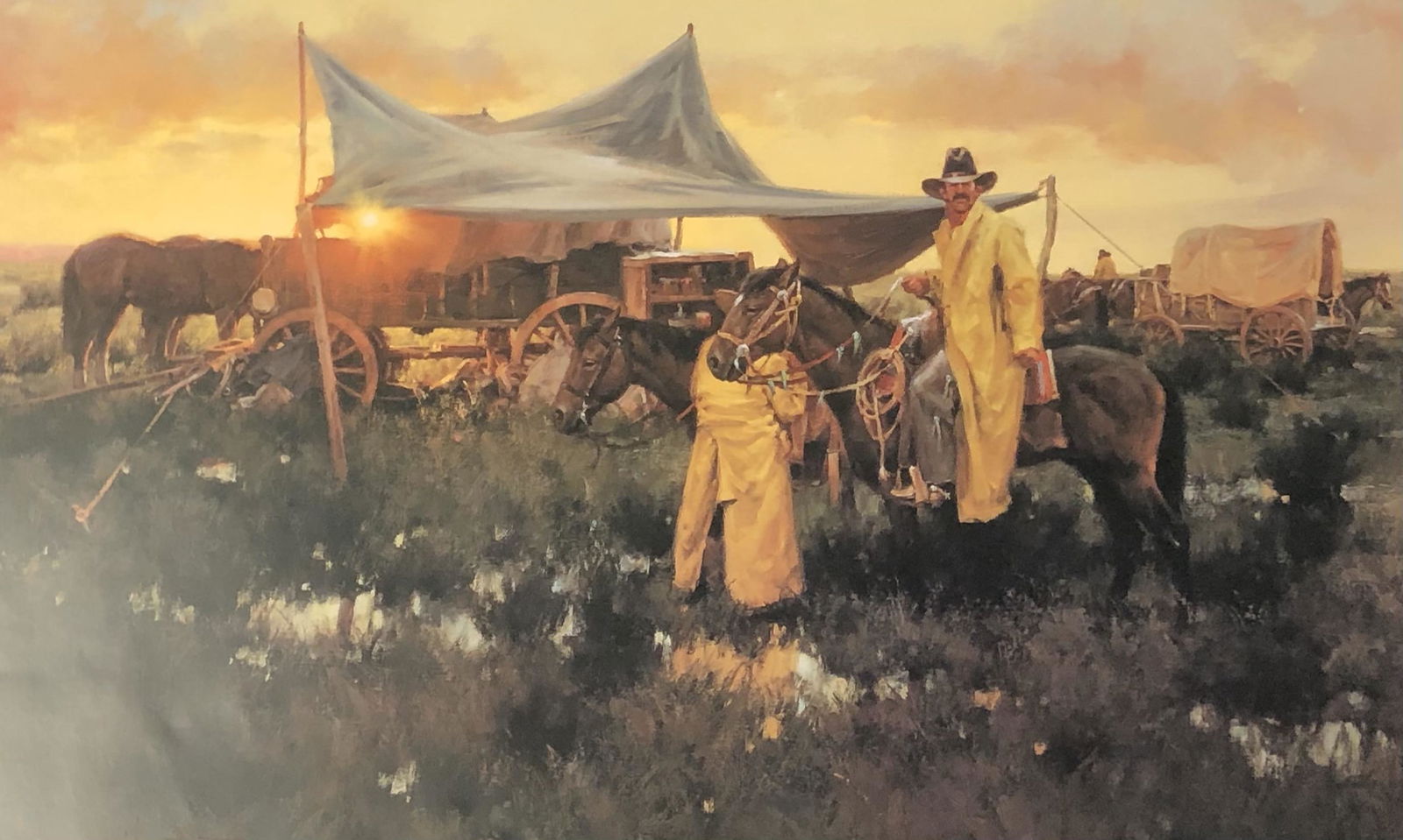 SOGGY SUNRISE by GARY NIBLETT 174/950 hand inscribed: SOGGY SUNRISE by GARY NIBLETT 174/950 hand inscribed and signed in pencil TO LISA WALLACE WITH BEST WISHES bottom right border CASA PEGENA PUBLISHING 1993Approximate measurements: 27 x 18 inchesMateri