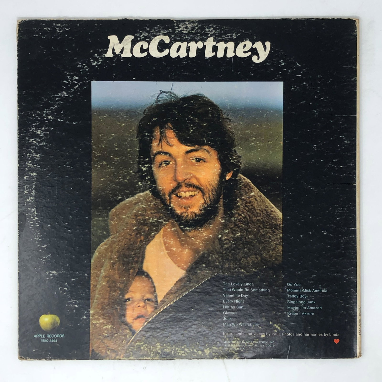 MCCARTNEY / APPLE STAC 3303  vinyl LP (1 of 2)