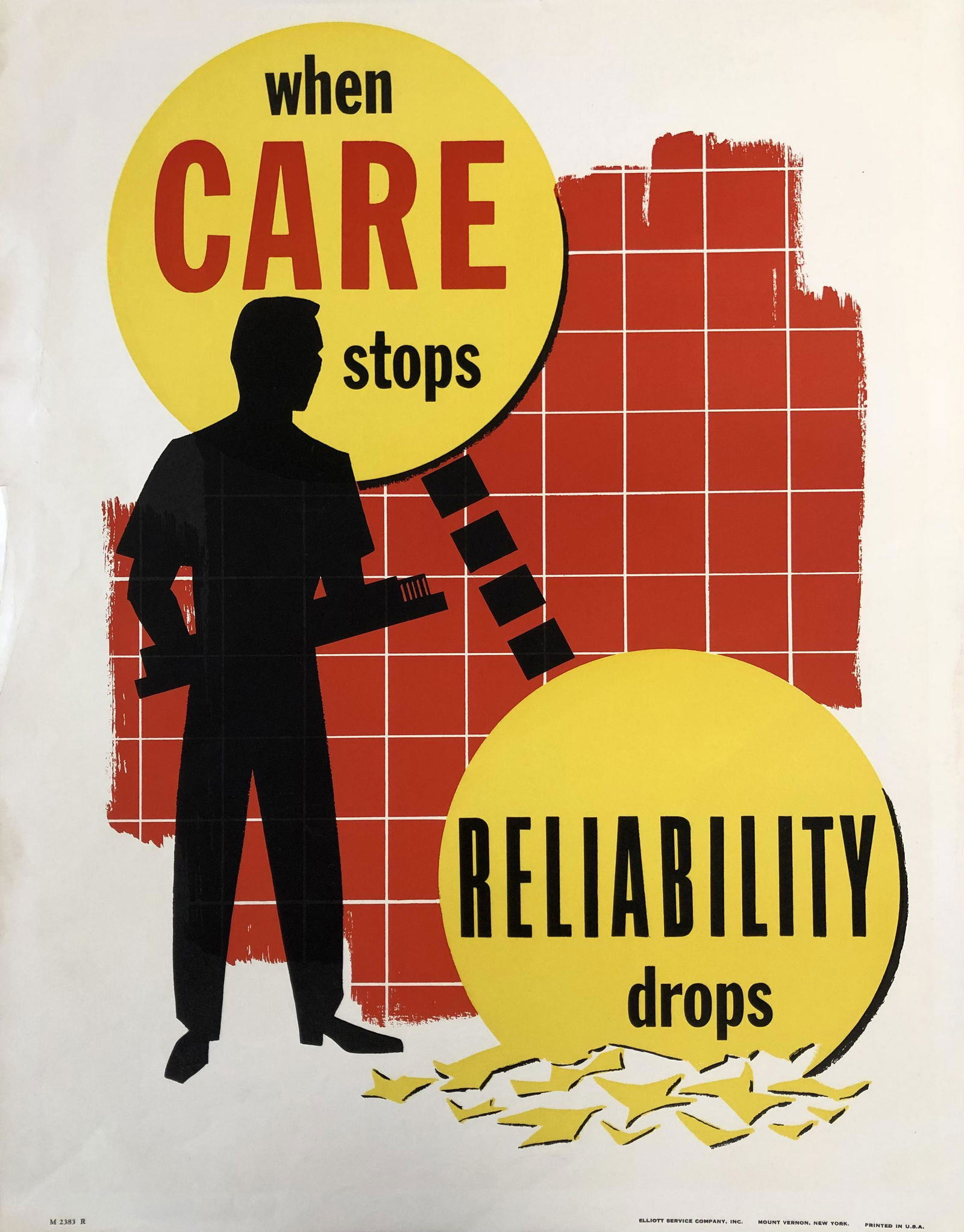 Motivational Poster: When CARE Stops, RELIABILITY Drops (1 of 5)