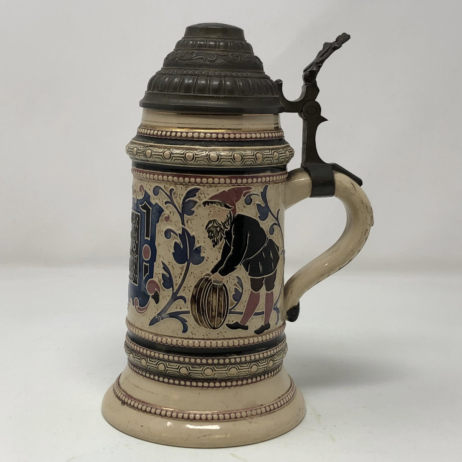 Vintage German Adolf Diesinger Gnomes Beer Stein (1 of 5)