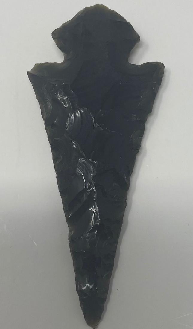Ancient Native American Indian Obsidian biface (1 of 2)