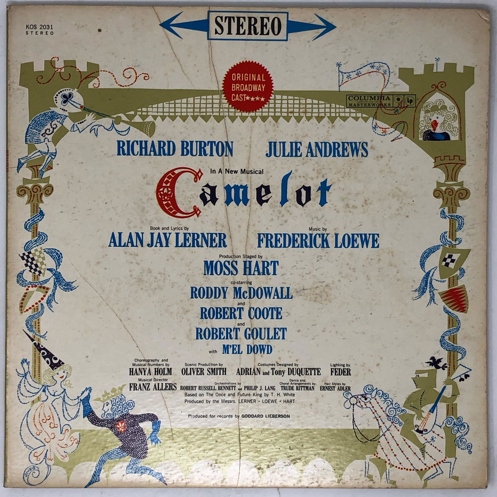 Original broadway cast burton andrews, CAMELOT, KOS (0525) on Oct 10