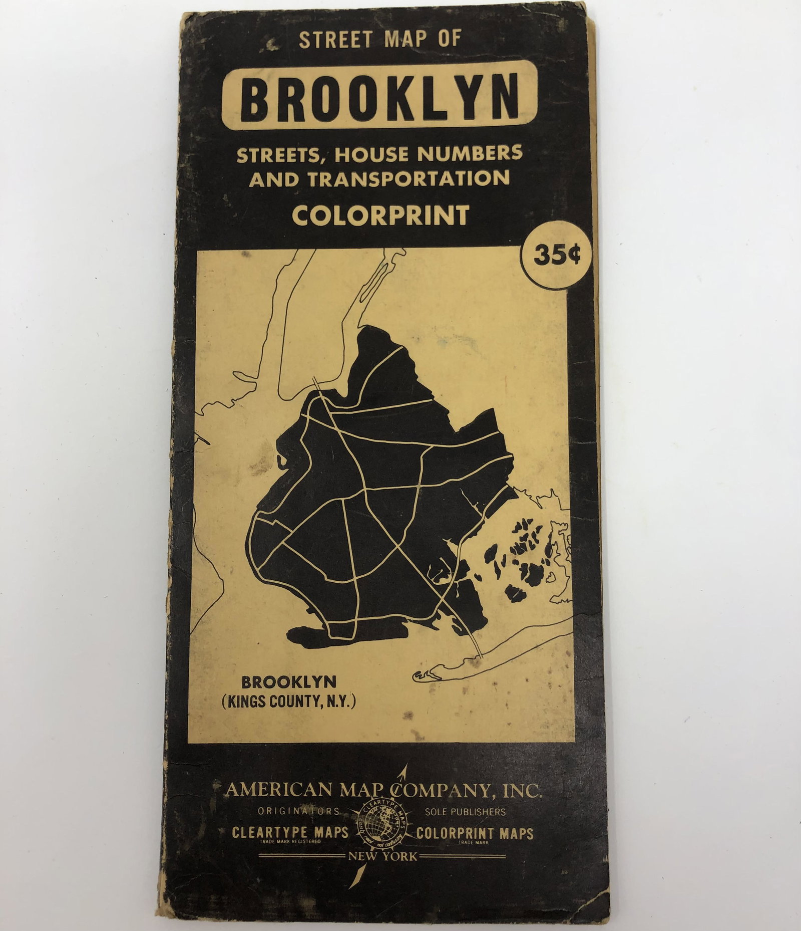 Vintage STREET MAP BROOKLYN NY st house no (1 of 3)