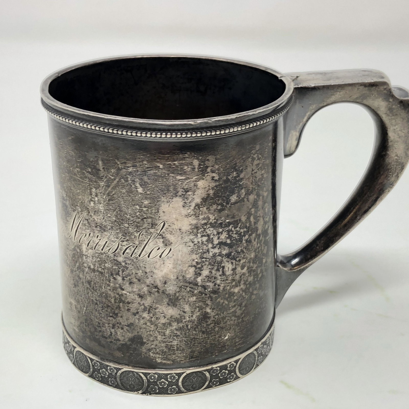 Tiffany STERLING SILVER engraved cup (1 of 6)