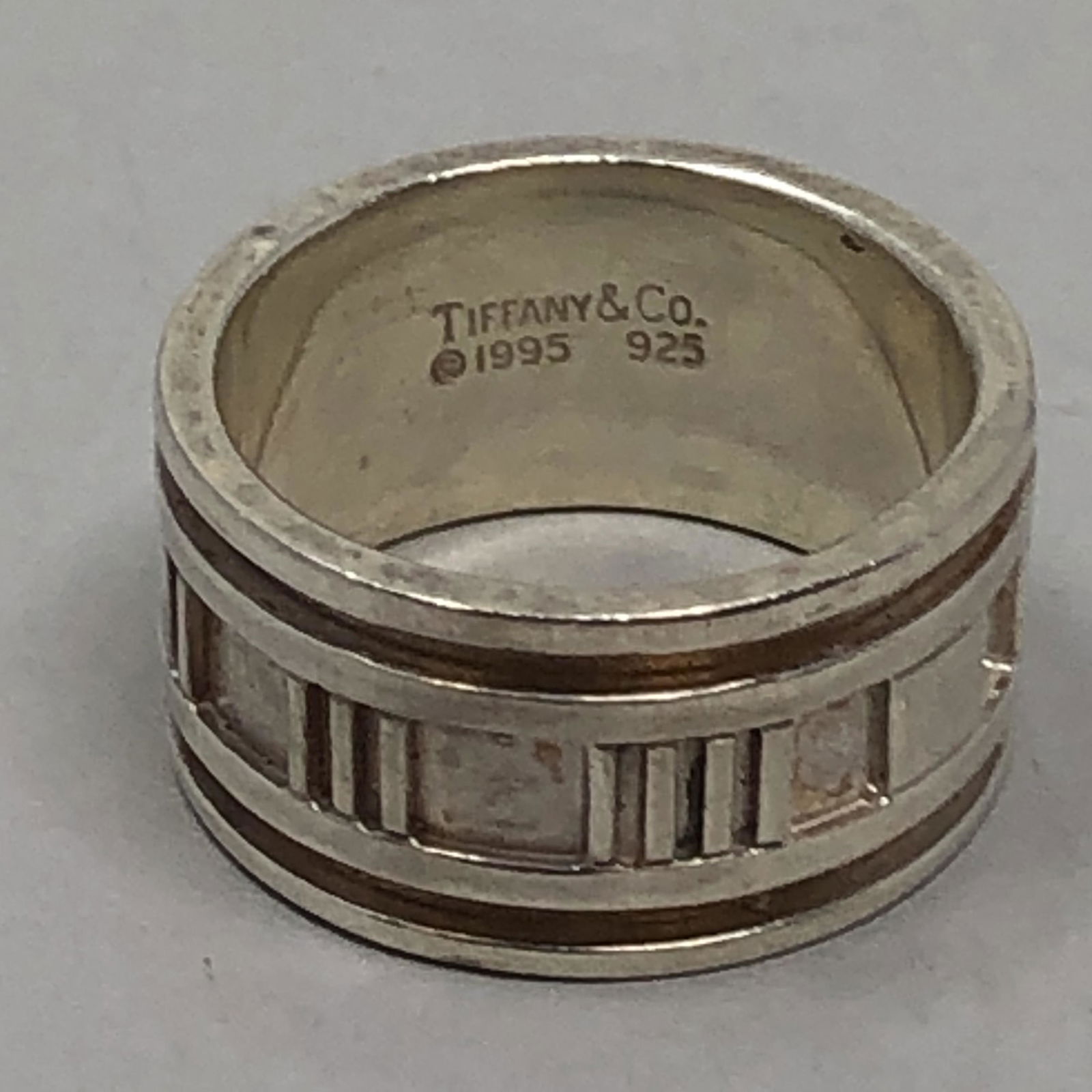 Solid Sterling silver TIFFANY ring Roman numeral I-XII (1 of 2)