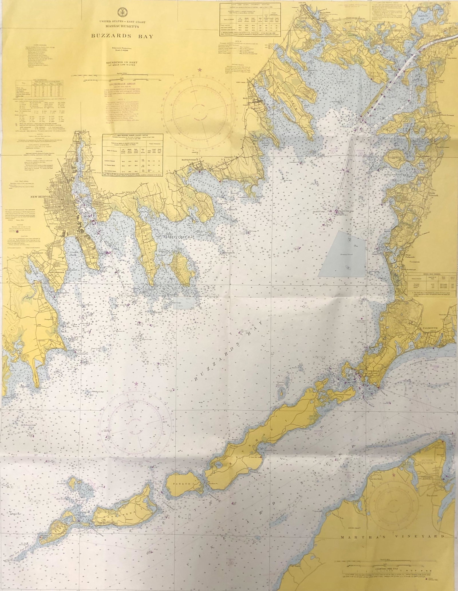 Buzzards Bay, MA USCG: Buzzards Bay, MA USCGC. & G. S. 249; published 1968.Approximate measurements: 34" x 45" (INCHES) Materials: PaperShipping cost: $12. Different rate to California, Alaska, Hawaii and all International 
